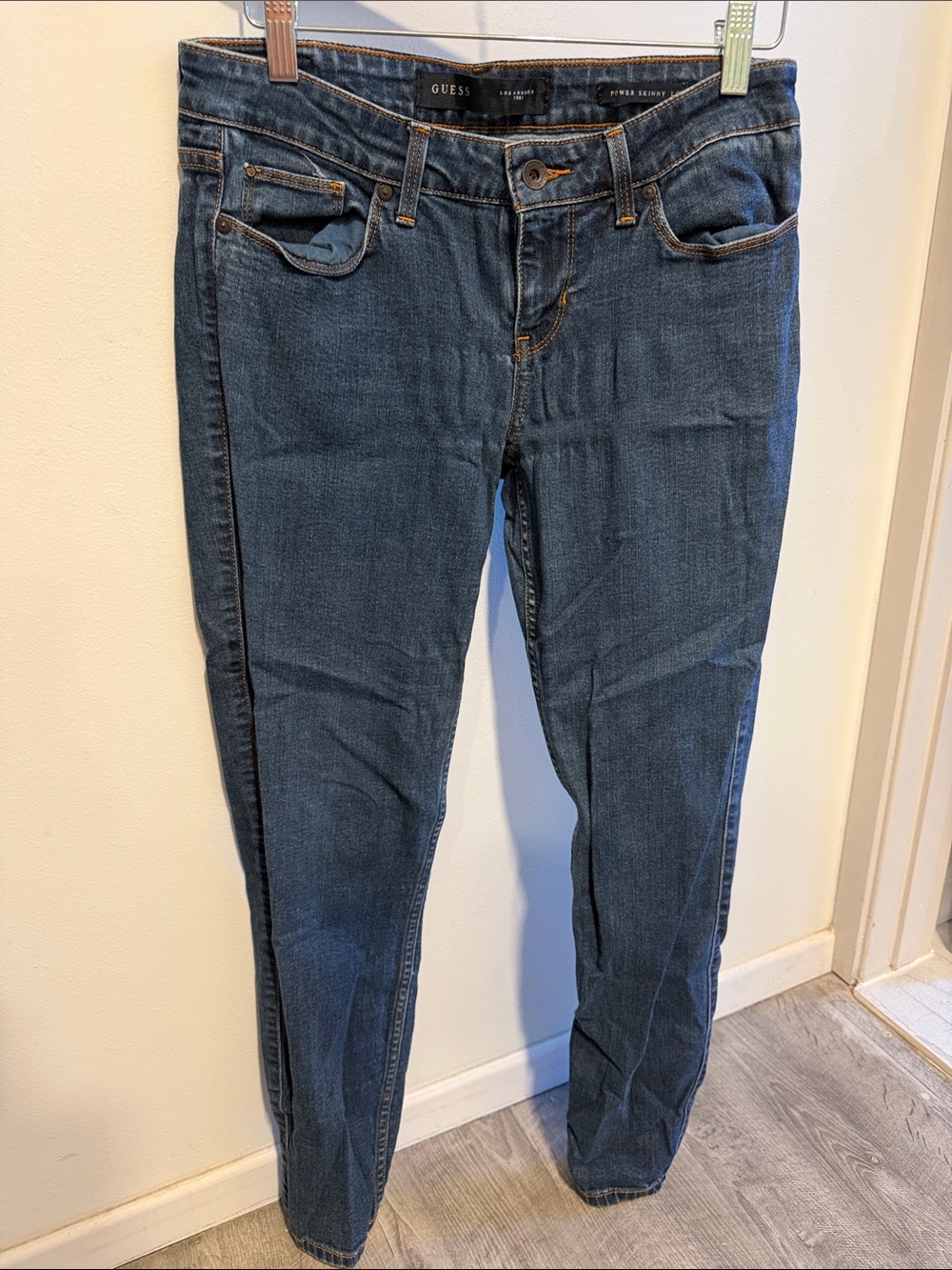 GUESS Women's Dark Indigo Skinny Jeans